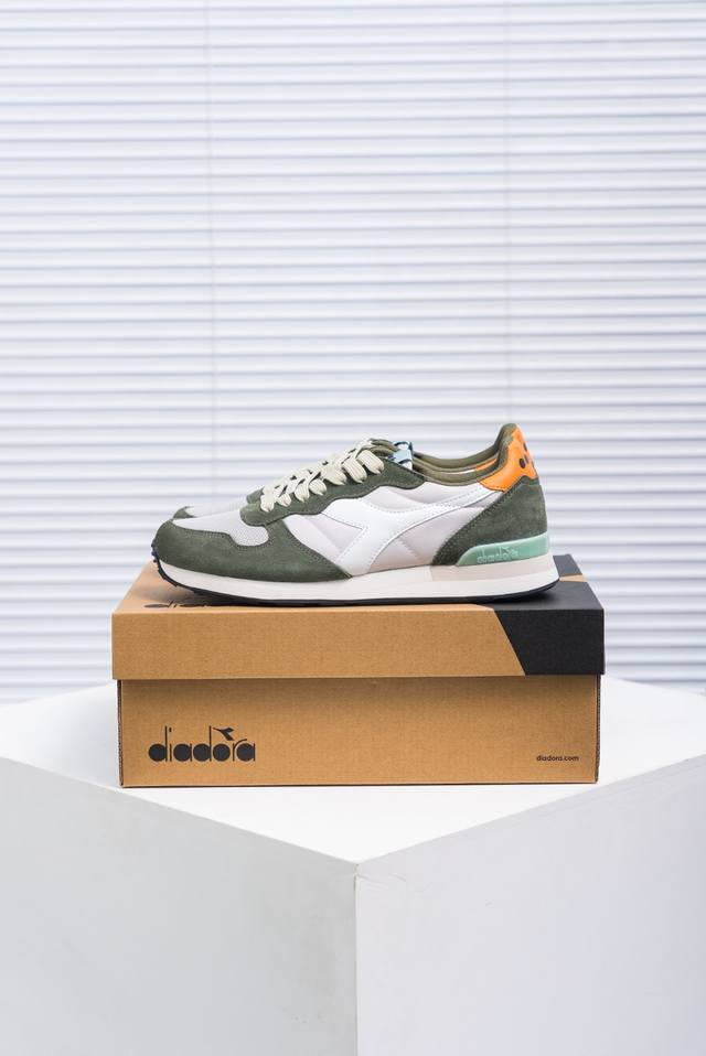 Core Private Diadora Camaro Diadora Fabric Cow Suede Retro Running Shoes C5603 #