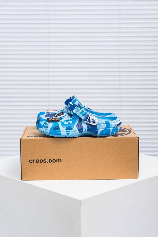 Core Private Bape X Crocs Classic Clog Crocs Classic Clog Camouflage Print Comfo