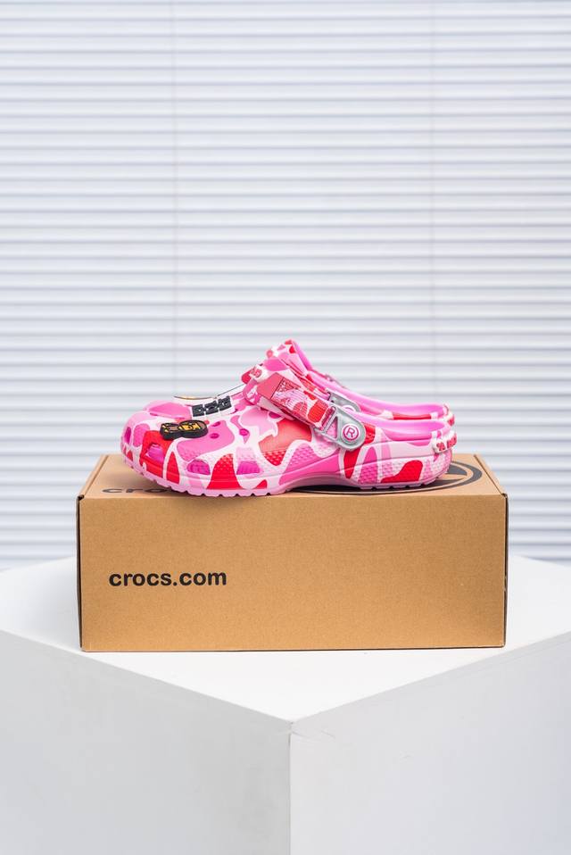 Core Private Bape X Crocs Classic Clog Crocs Classic Clog Camouflage Print Comfo