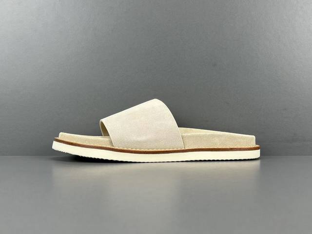 Channel advantage! God version BC slippers Brunello Cucinelli suede round toe op