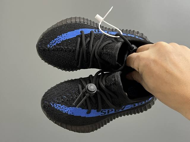 Special G version Yeezy 350V2 real popcorn shoelace buckle children's one-step