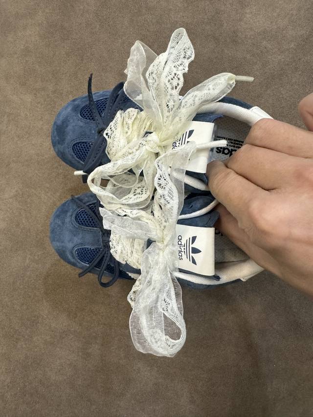Ad Trefoil lace bowknot Dexun children's shoes size 26-37 Versatile and fashiona