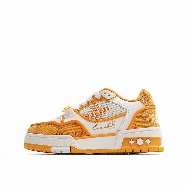 Lv Kids Fashion Lace-Up Velcro Sneakers Inspired by retro basketball shoes, Virg