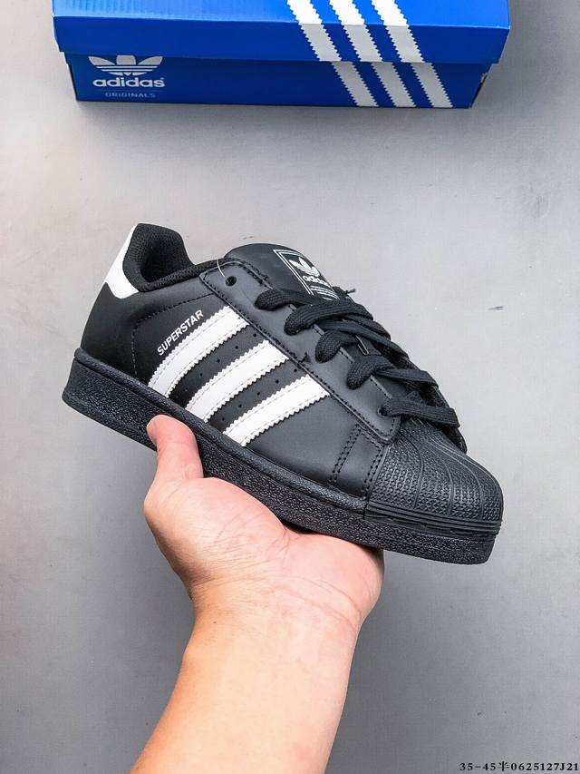 Company level! Adidas Superstar shell head classic versatile casual sneakers 06
