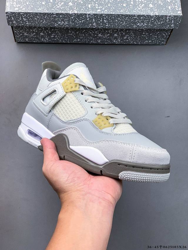 2nd layer real label! Air Jordan 4 Aj4 mid-top retro casual sports culture baske