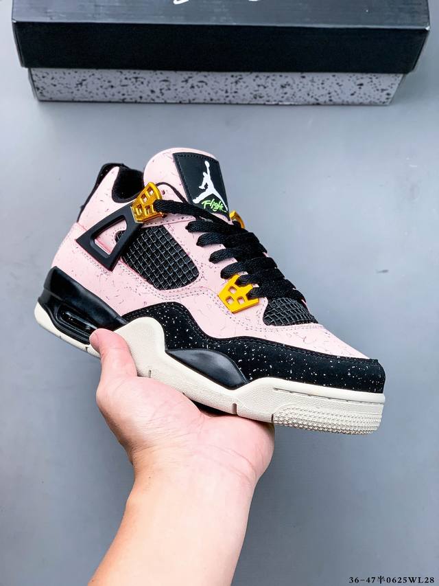 2nd layer real label! Air Jordan 4 Aj4 mid-top retro casual sports culture baske
