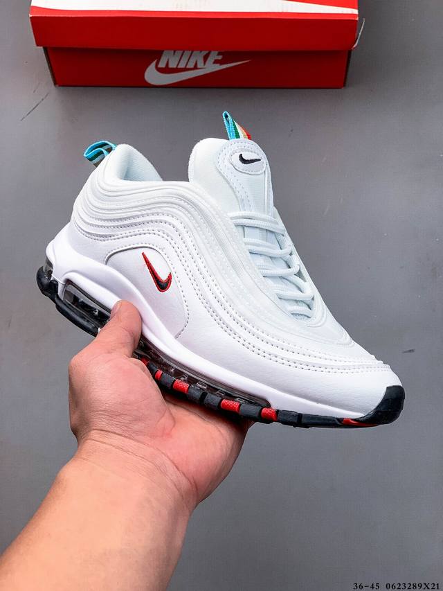 Nike Air Max 97 Bullet Series Full Palm Air Cushion Classic Sports Leisure Runn