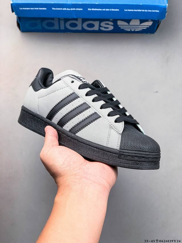 Company level! Adidas Superstar shell head classic versatile casual sneakers 06