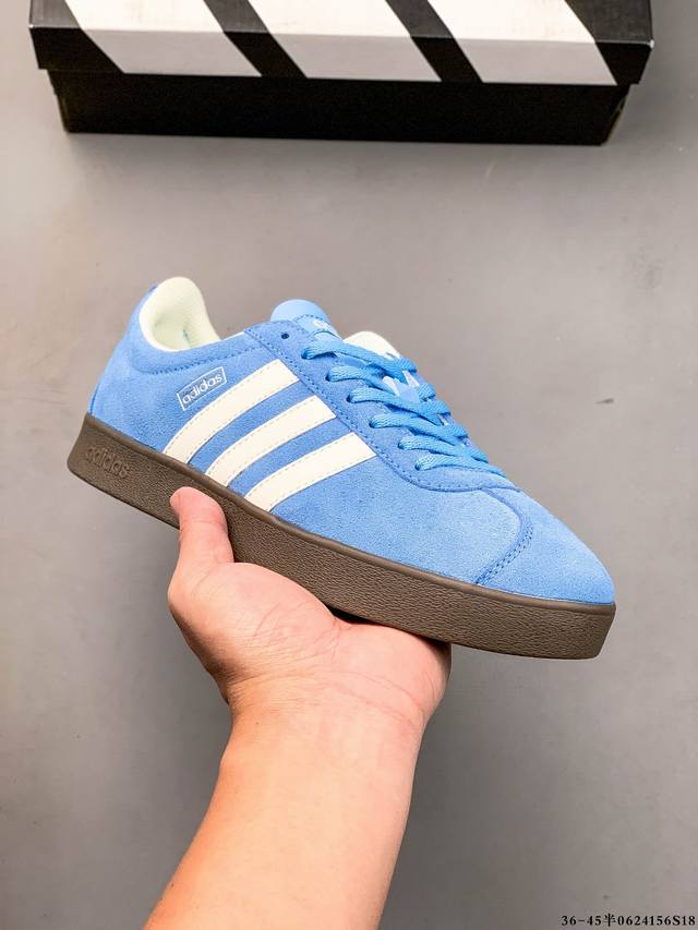 Adidas Neo Vl Court 2.0 Trefoil fashionable sneakers T-head Suede non-slip wear