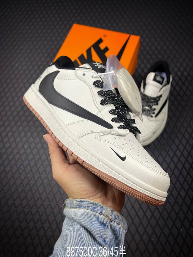 C Corporate-level Aj1 Travis Scott X Air Jordan 1 "Reverse Mocha" Aj1 Joe 1 Ts L