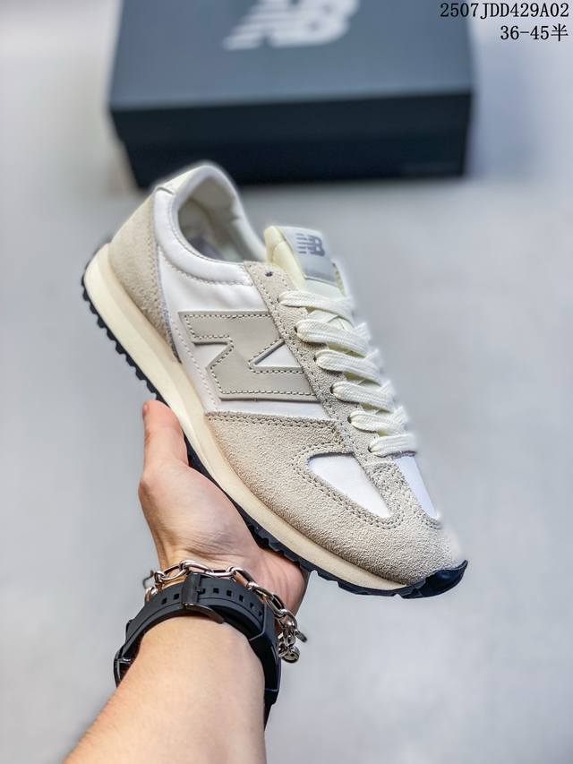New Balance Nb 471 series fabric cow split leather retro fashion non-slip wear-r