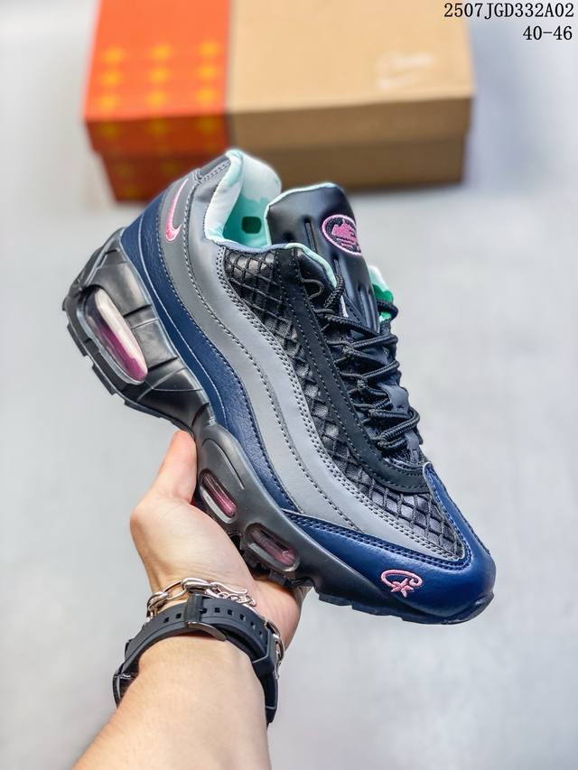 Corteiz X Air Max 95 Sp Army Green Black Pink Fb2709-300 Joint Running Shoes J S