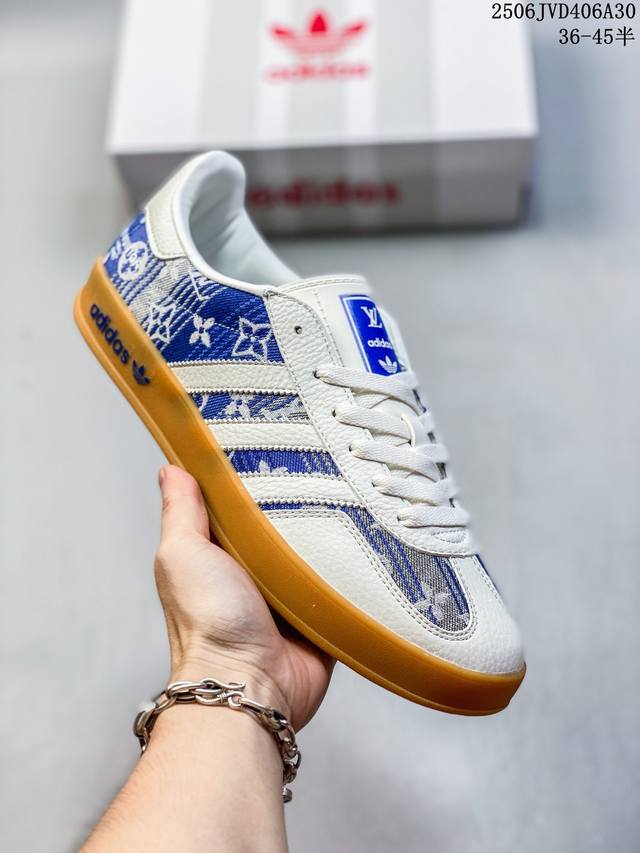 Adidas Dexun Shoes "Lv Joint-Blue Gray Denim" high-end customized factory pure o