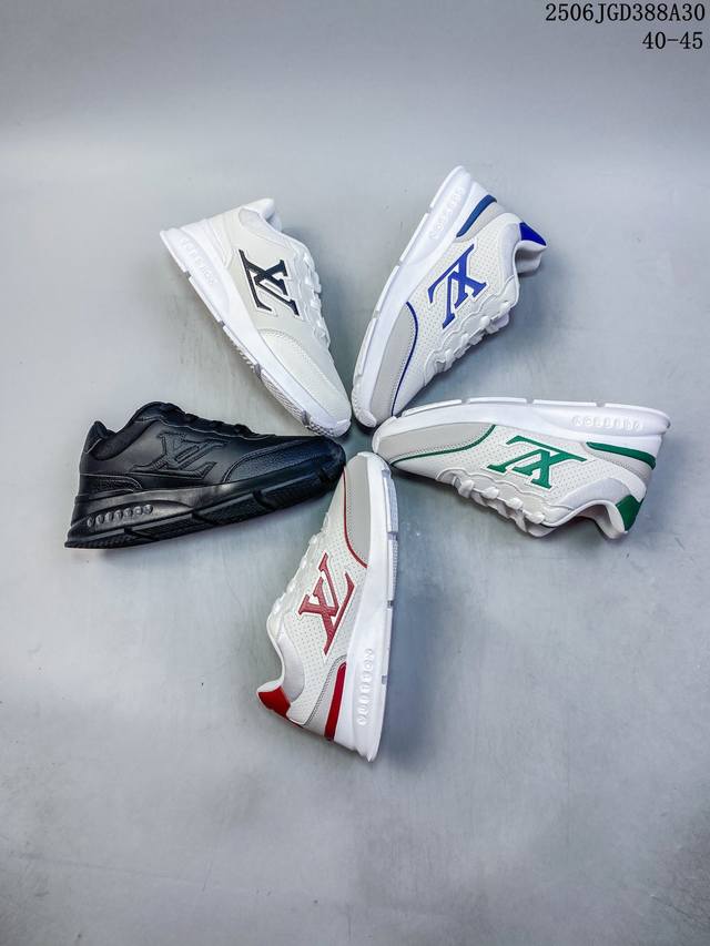 Louis Vuitton Lv Men's Shoes Classic Sports Shoes Lace-up Letters Running Shoes