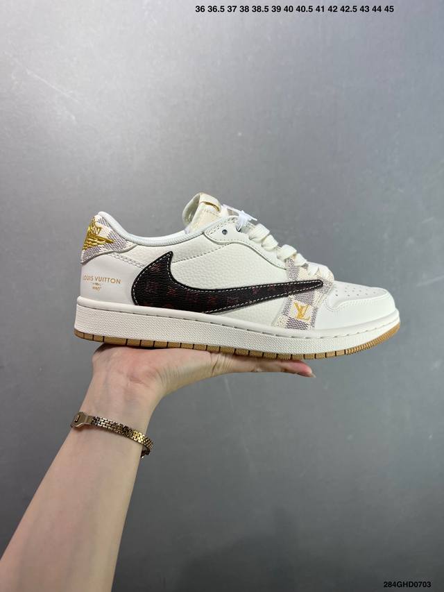 Corporate-level Nike Air Jordan 1 Low custom color Custom Aj joint-high-end cus