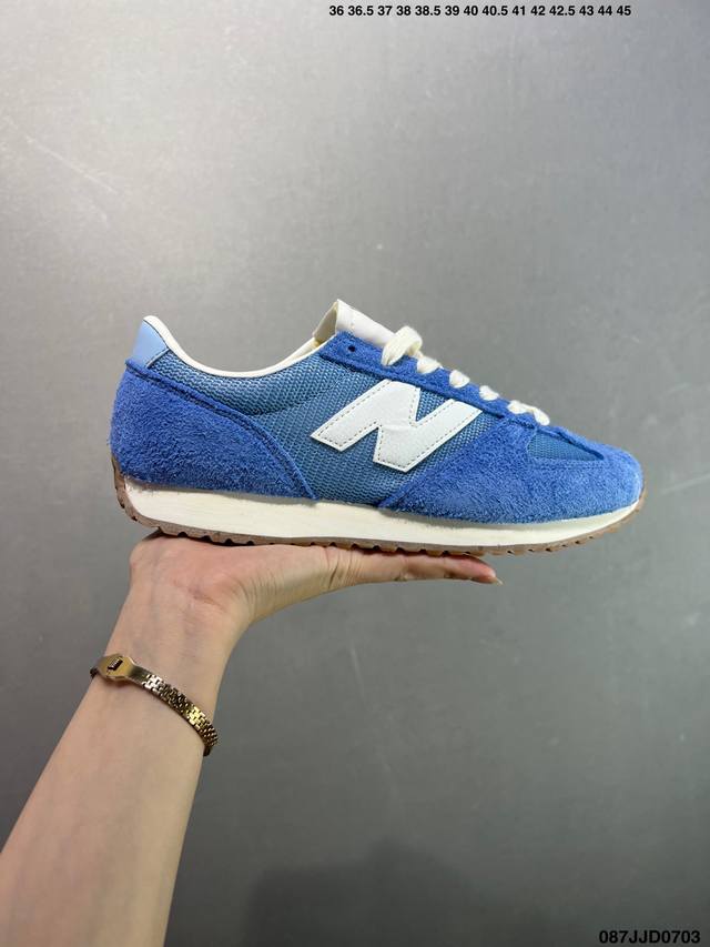 New Balance Nb 471 series fabric cow split leather retro fashion non-slip wear-r
