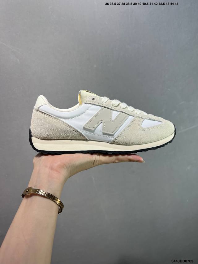 New Balance Nb 471 series fabric cow split leather retro fashion non-slip wear-r