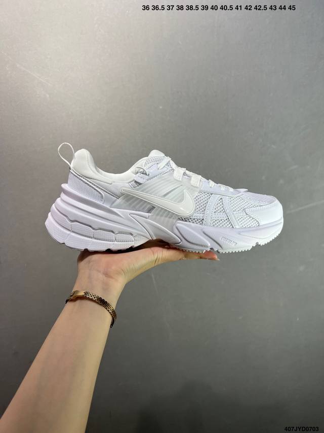 Corporate-level Nike V2K Run running shoes, retro style, mesh breathable sports