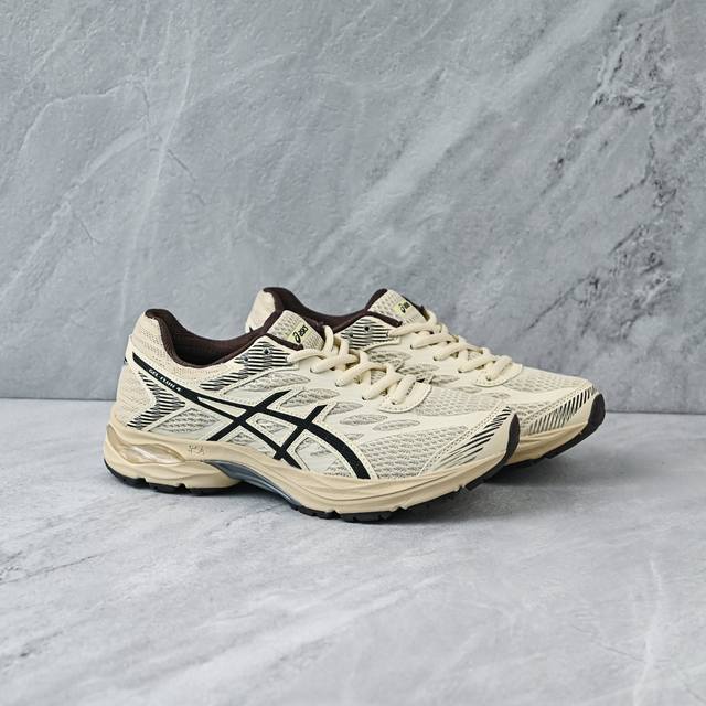 B version ASICS Gel-Fiux4 white and brown ASICS shock-absorbing and non-slip spo