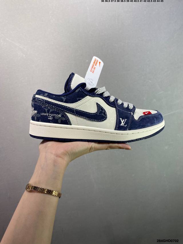 Corporate-level Nike Air Jordan 1 Low custom color Custom Aj joint-high-end cus