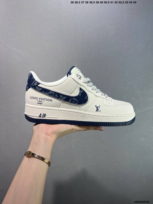 Corporate Nike Air Force 1 '07 Low "Lv joint beige denim hook" Air Force One lo