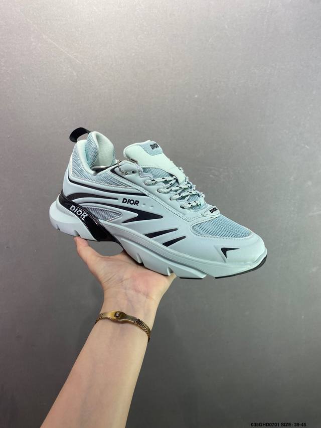 Corporate Dior mesh fabric low-top sports casual shoes This series uses black m