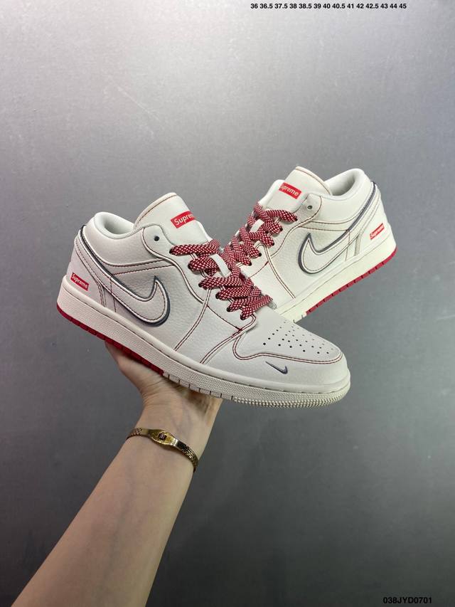 Company-level Air Jordan Aj1 Low series custom color matching Wg8850-012 Origin