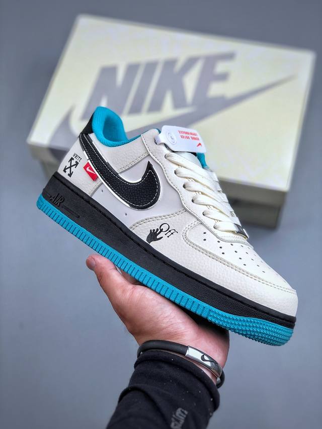 Nike Air Force 1 Low 07 X Off-White White, black and green Original last and ori