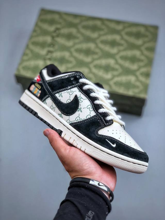 C Nike Sb Dunk Low X Gucci Black Rice Hook Pure original factory product Highly