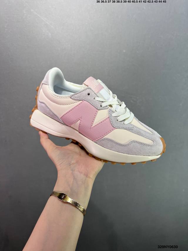 New Balance Nb327 Series Leather Retro Casual Sports Jogging Shoes Ws327Ra The