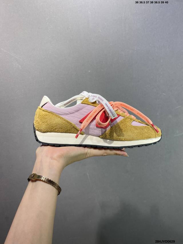 Company-level New Balance Nb 471 series fabric cow split leather retro fashion