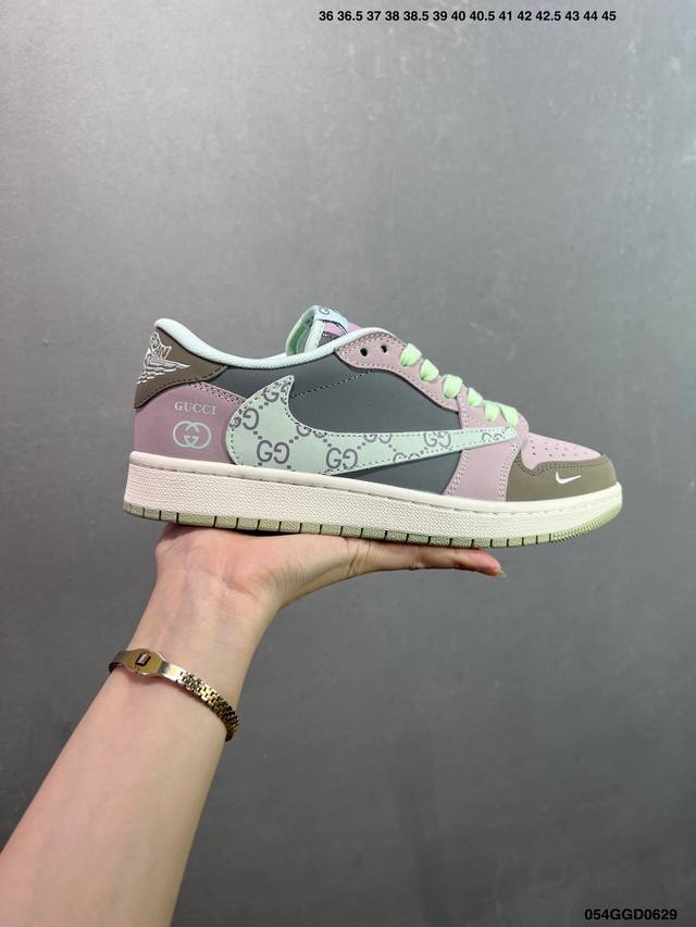 Company-level Aj1 inverted hook Travis Scott x Air Jordan 1 "Reverse Mocha" Aj1