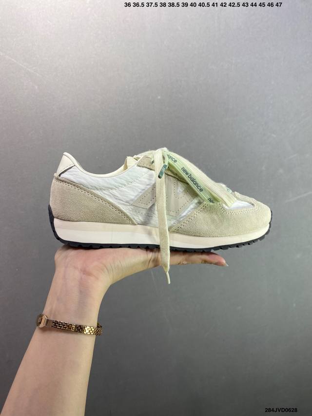 Company-level New Balance Nb 471 series fabric cow split leather retro fashion