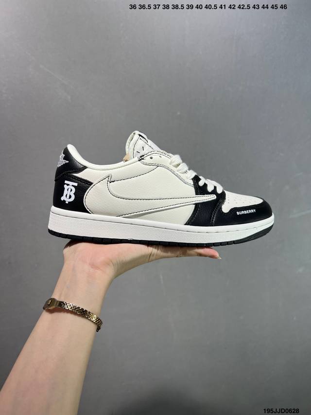 Aj1 Travis Scott X Air Jordan 1 "Reverse Mocha" Aj1 Joe 1 Ts Lightning Joint Inv