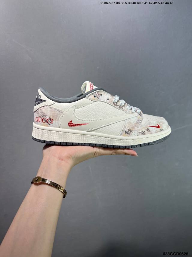 Company-level Air Jordan Aj1 Low series custom color matching Wg8850-012 Origin