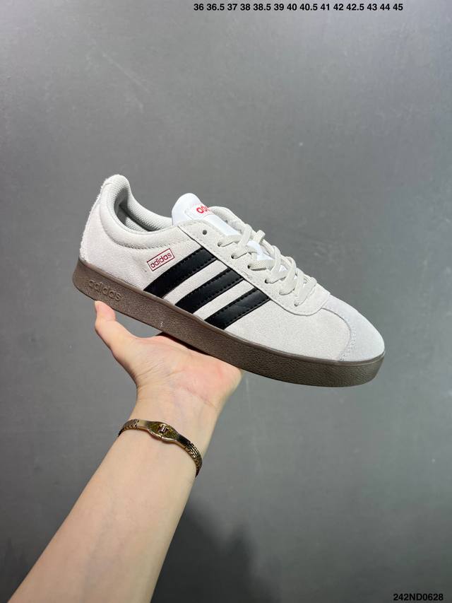 Adidas Neo Vl Court 2.0 Versatile item, suede, non-slip, wear-resistant, lightwe