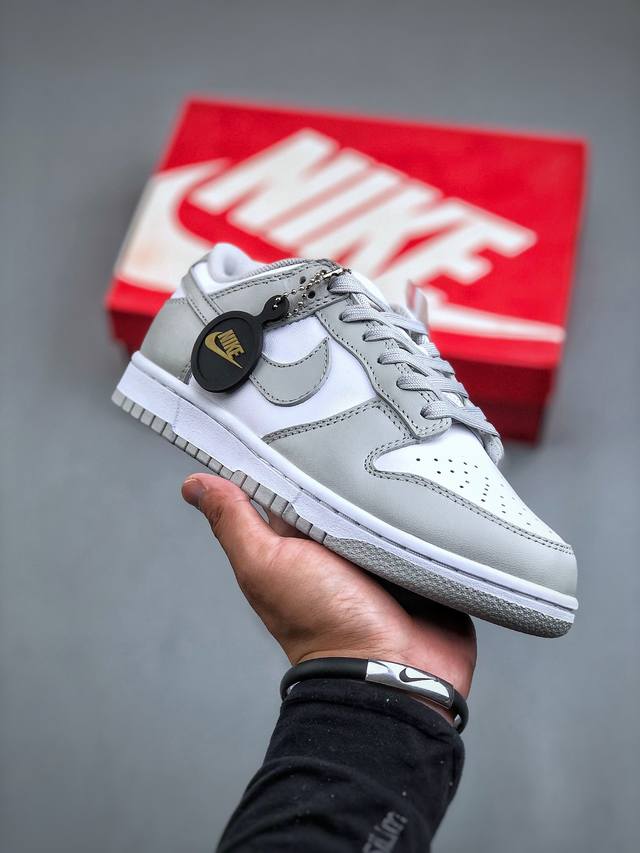 Welfare special price K13 version Nike Sb Dunk Low White Gray Pure original fac