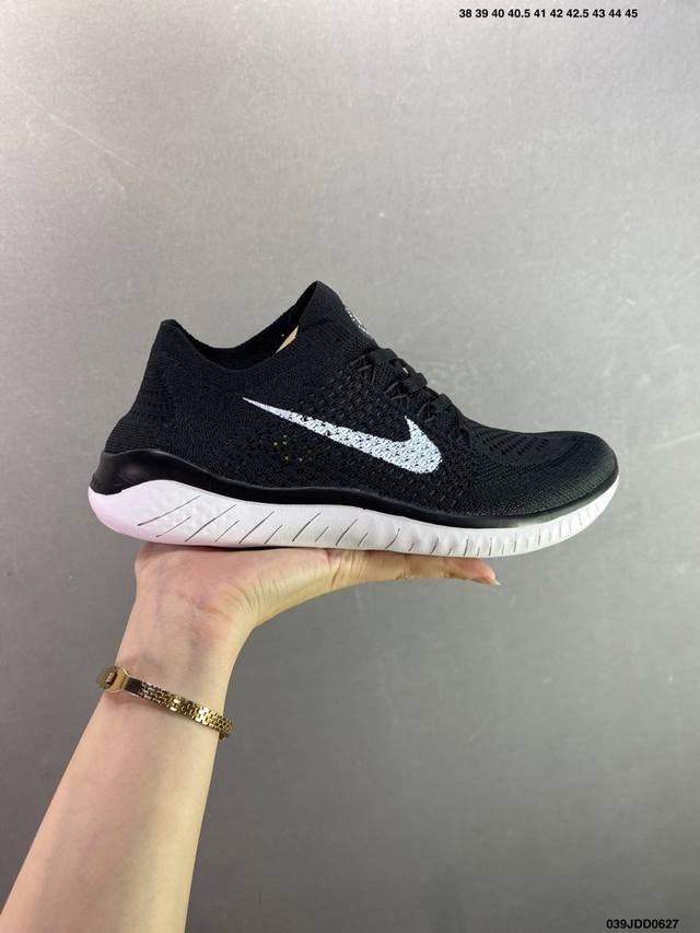 Genuine Nike Free Rn Flyknit 2018 Barefoot 4.0 second generation light running