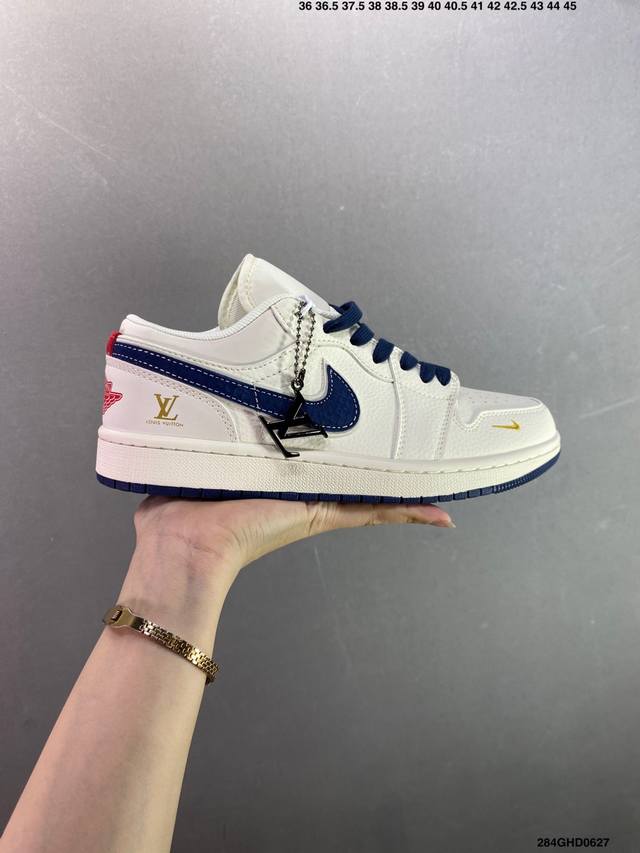 Company-level Air Jordan 1 Low Og "High-end Customization" Large factory pure o