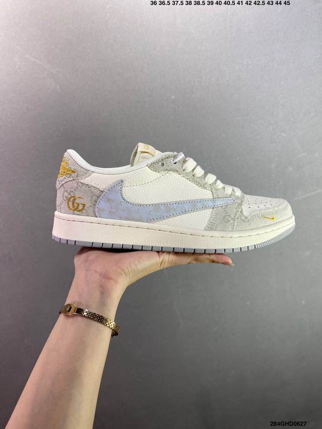 Corporate-level Nike Air Jordan 1 Low custom color Custom Aj joint-high-end cus
