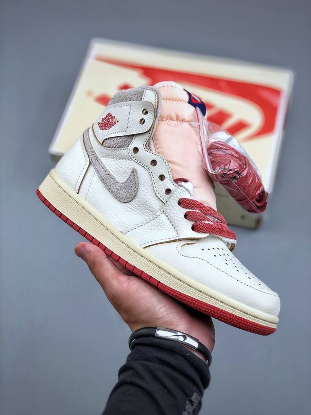 Air Jordan Aj1 High Og Wmns Beige Orange Special batch for foreign trade, termin