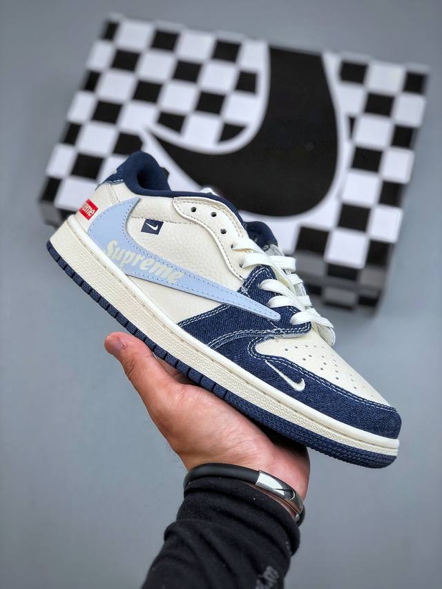 C version Nike Air Jordan 1 Low joint model custom Aj joint-high-end custom low-