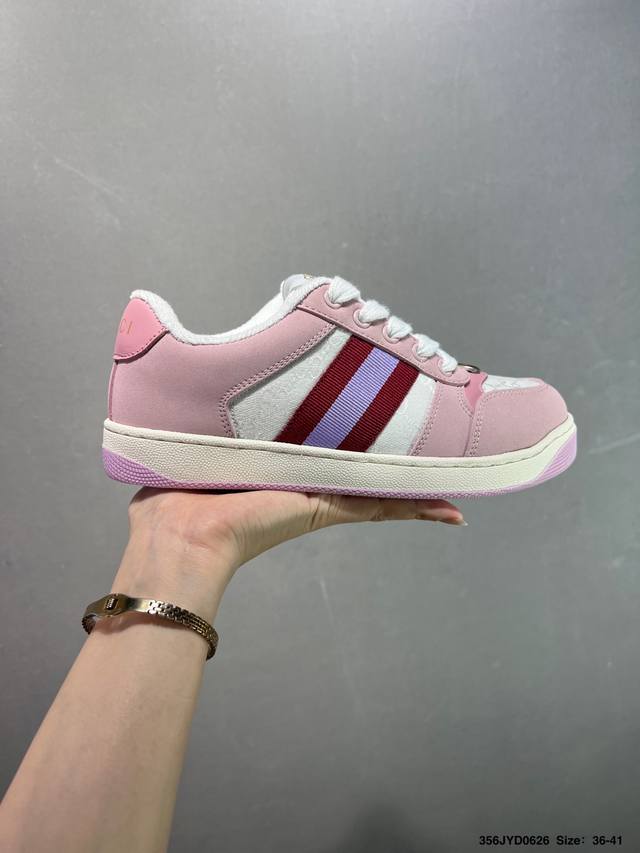 Corporate level Gucci Screener sports casual fashion luxury series Gg enamel bu