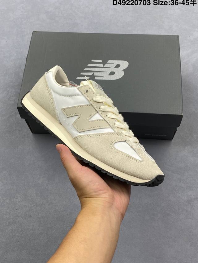 New Balance Nb 471 series fabric cow split leather retro fashion non-slip wear-r
