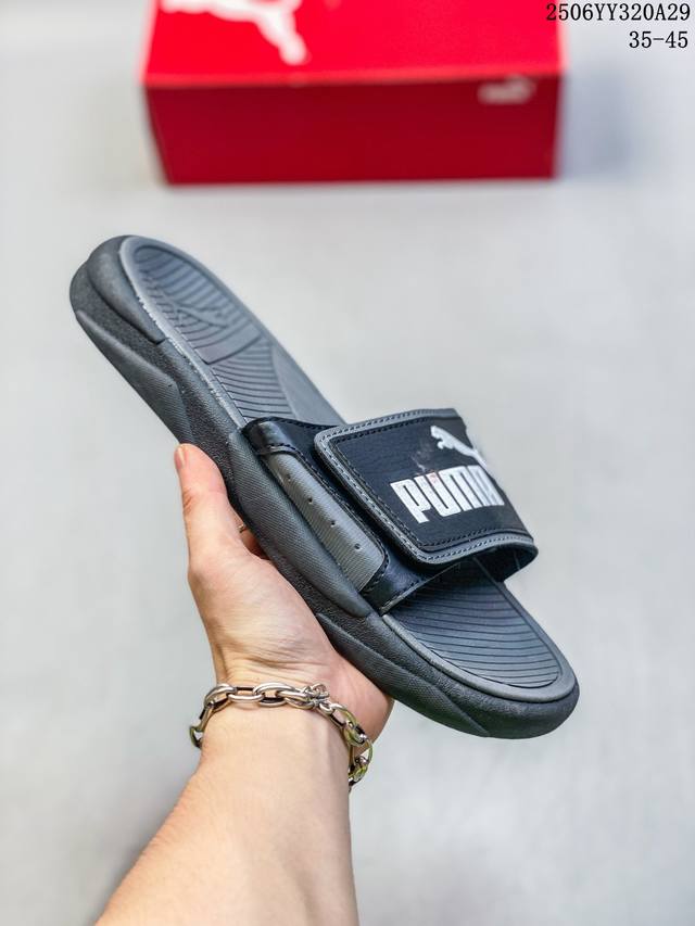 Puma Basket Platform Slippers New Style One-piece Casual Shoes Outdoor Beach Sho
