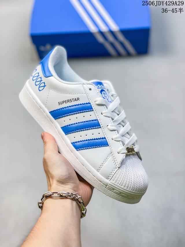 Genuine Adidas Originals Superstar Shell Toe Series Adidas Trefoil Low Top Clas