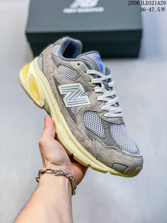 New Balance Grey Millennium Y2K Style Retro Men's and Women's Sports Casual Runn