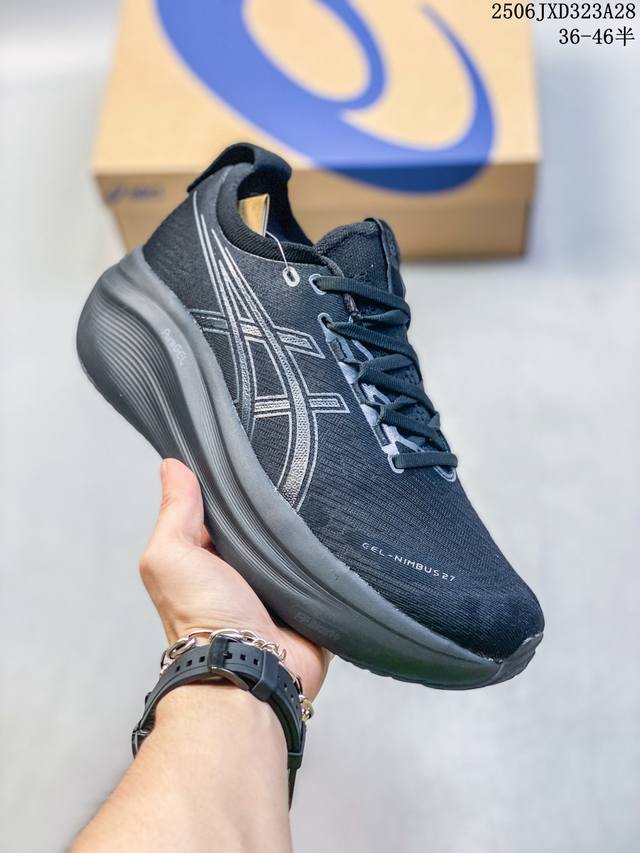 genuine label with half size Asics new Gel-Nimbus 27 men's and women's professi