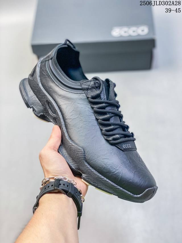 Ecco sports shoes 25 years new, the highest version on the market leather runnin