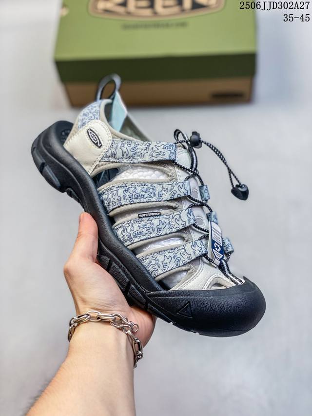 Popular outdoor casual shoe brand - Keen Uneek Flat-M flat-bottom braided elasti